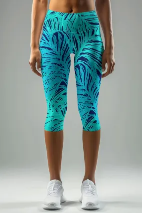 Tropical Dream Ellie Performance Capri Leggings - Women