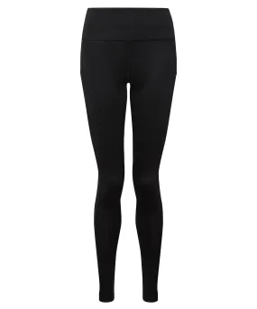 Womens TriDri® performance leggings with pockets | Black