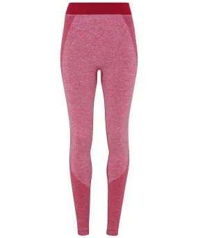 Womens TriDri® seamless 3D fit multi-sport sculpt leggings | Burgundy